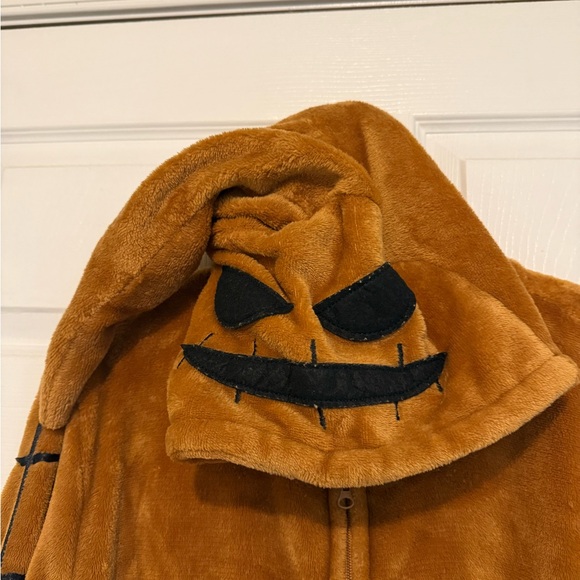 Nightmare Before Christmas Oogie Boogie Adult Unisex Fleece Onesie Pajamas Med - Picture 2 of 5